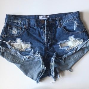 One Teaspoon Denim shorts size 26